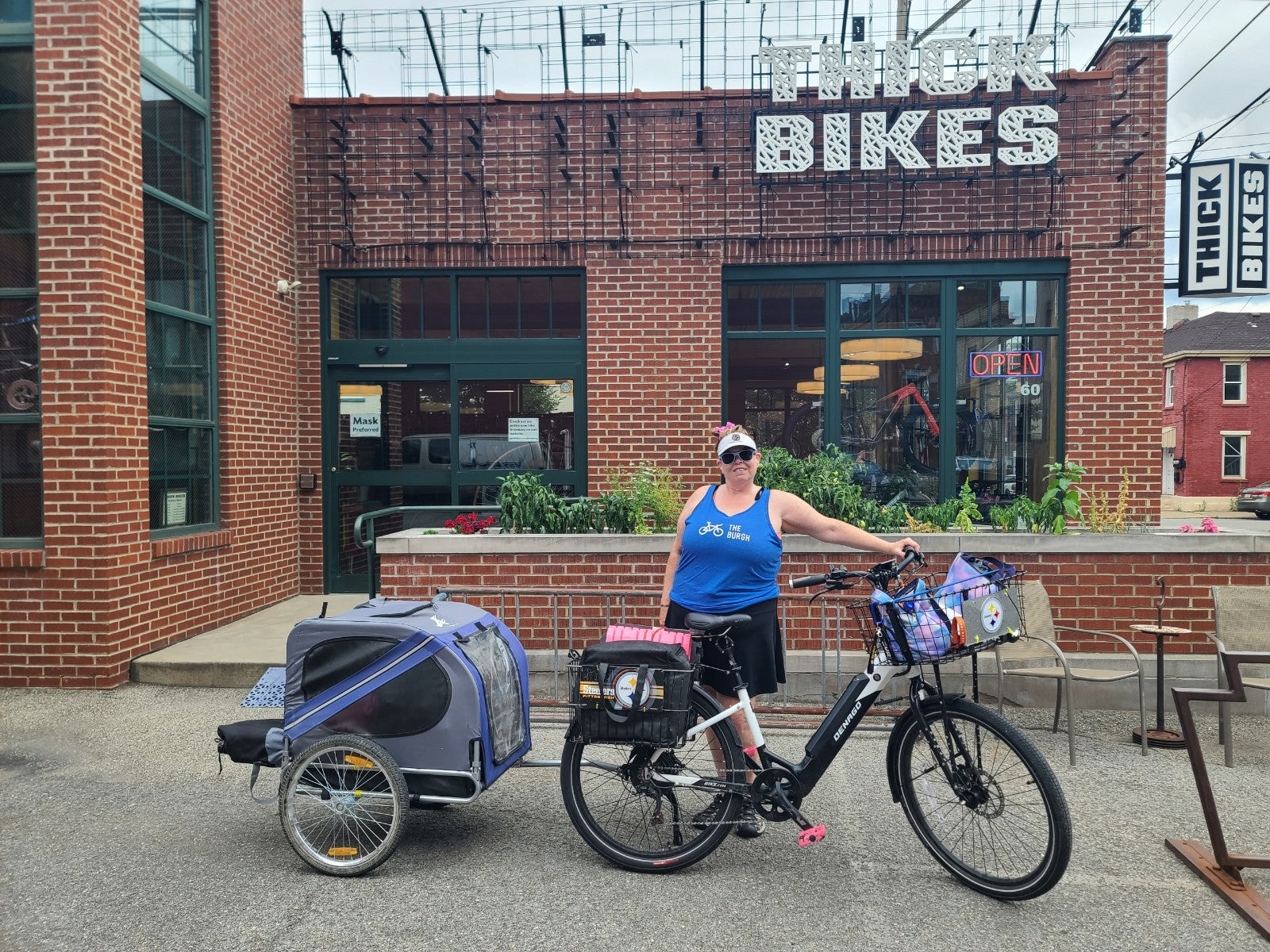 Denago eBike outside of Thick Bikes