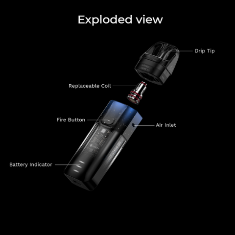 Vaporesso Luxe XR Kit Exploded View