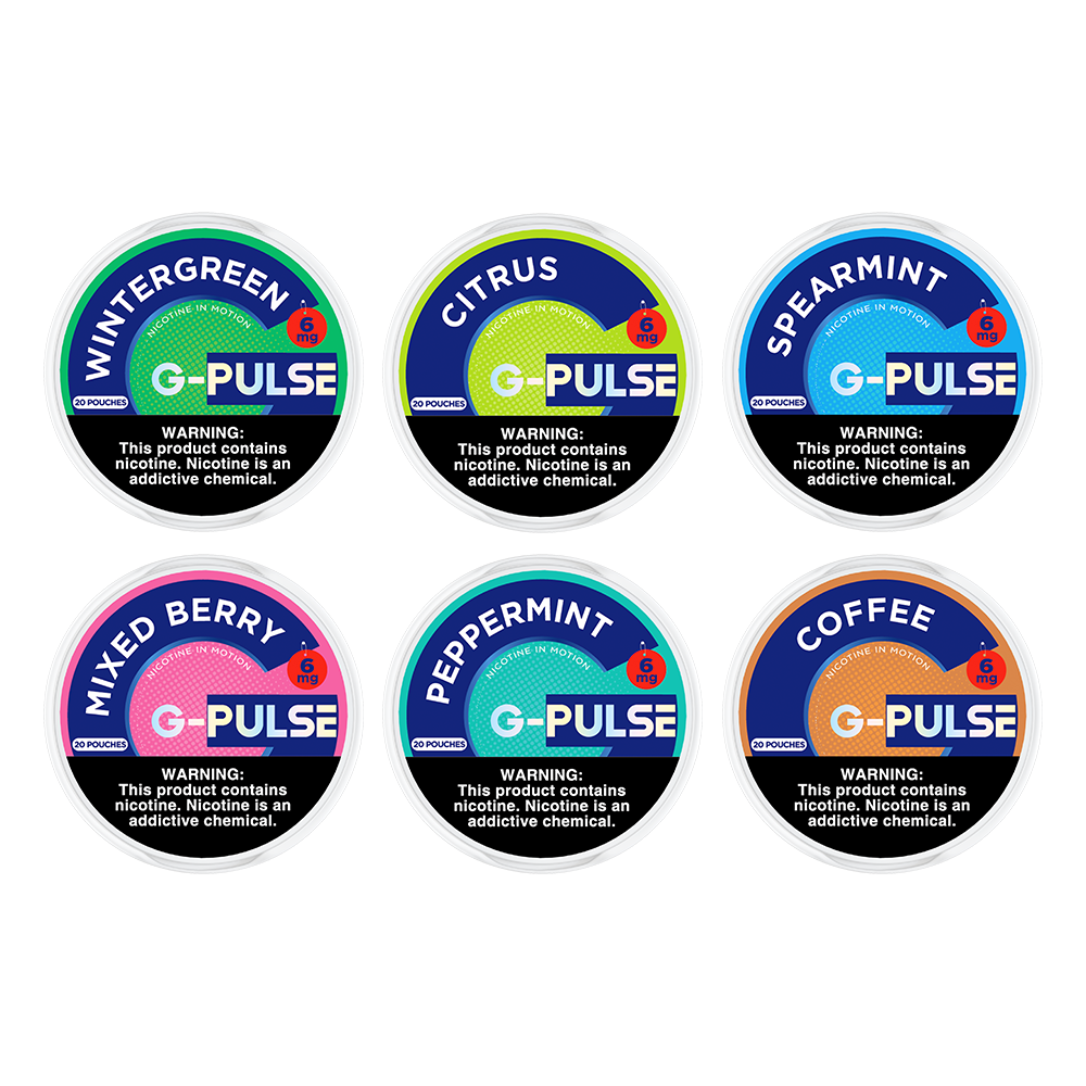 G Pulse Nicotine Pouches (20ct Can) 5pc Display