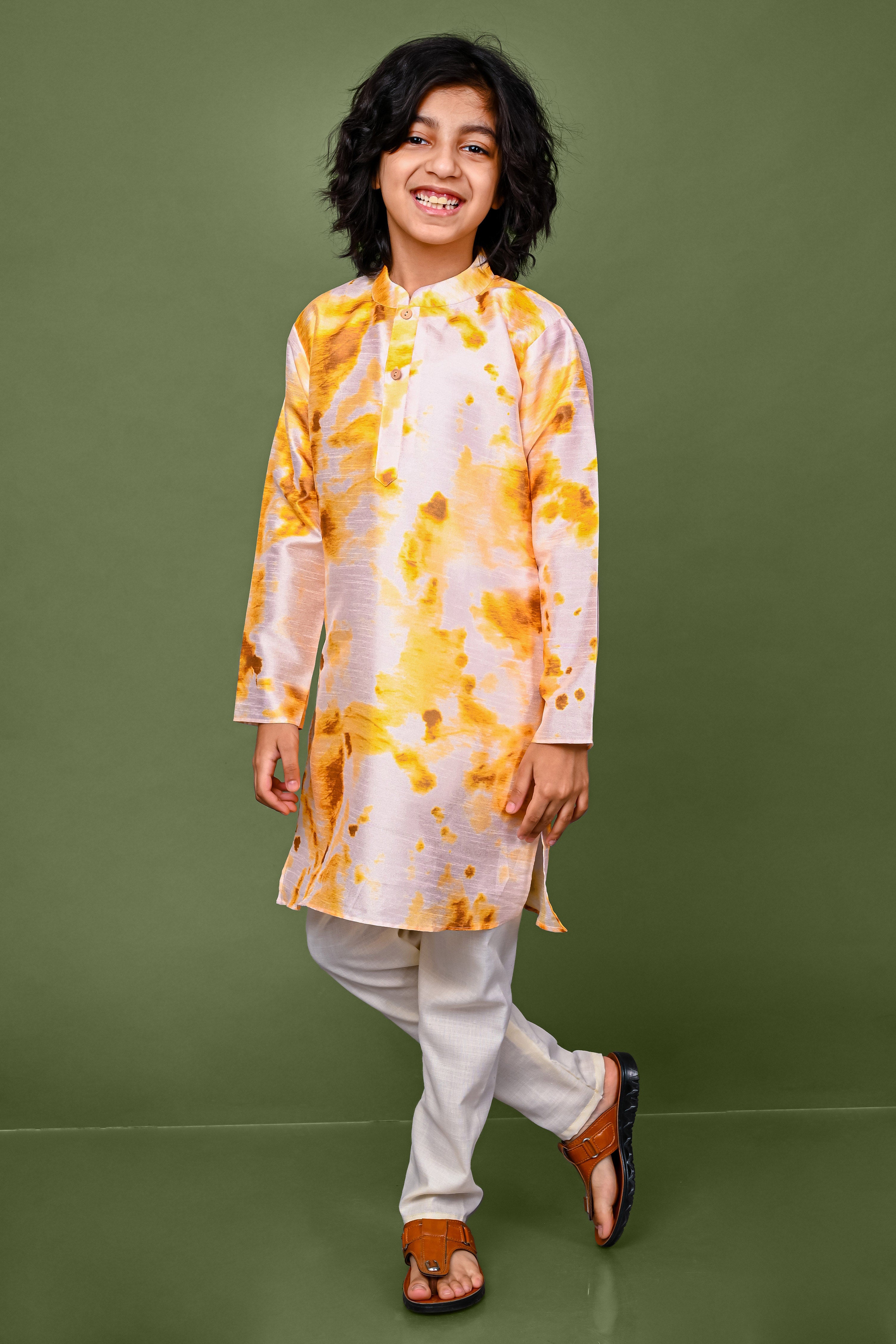 Animal Print Cotton Blend Pink Kurta Pajama Set – Vesham