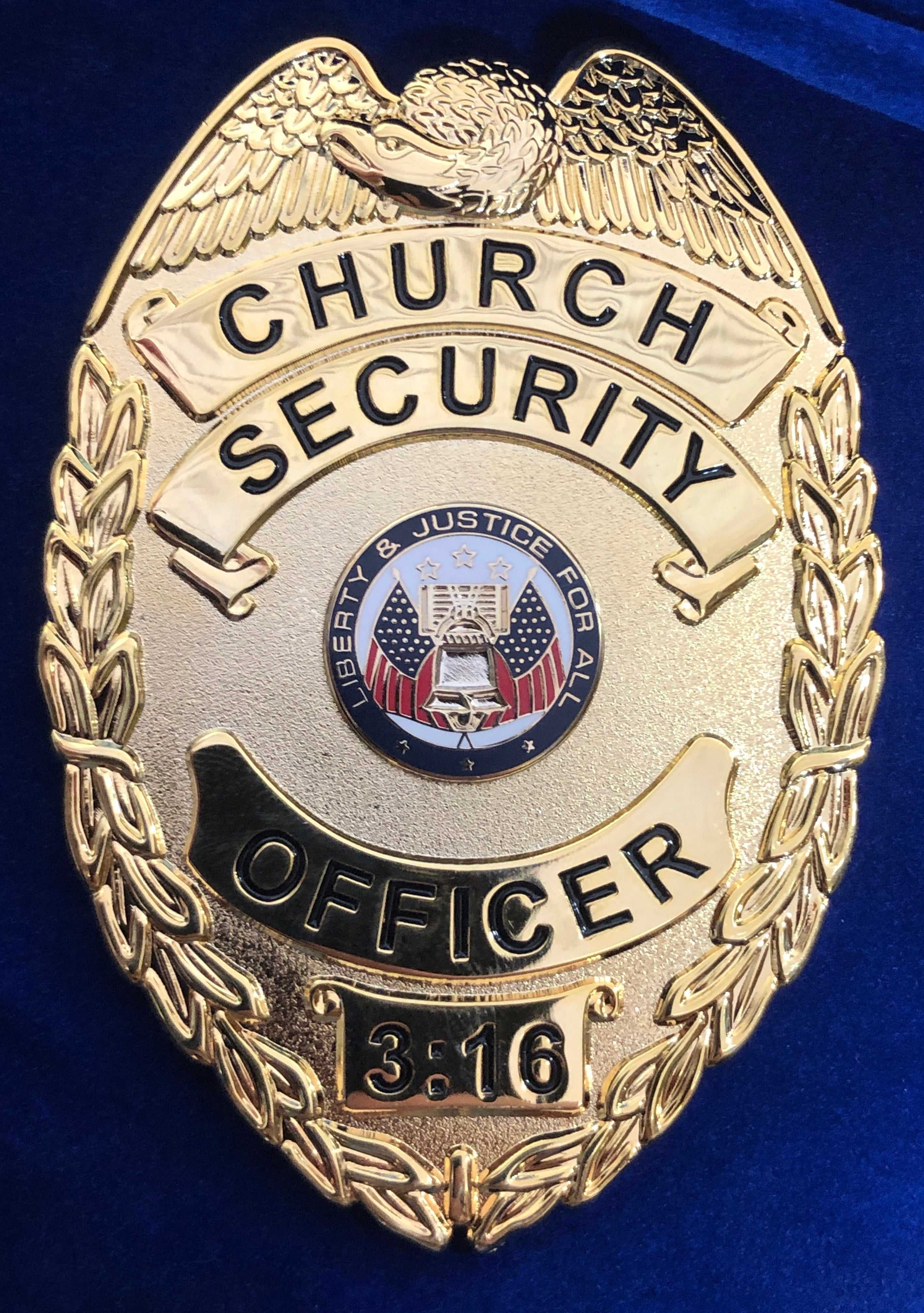 Church Security Badge Chaplain Badge