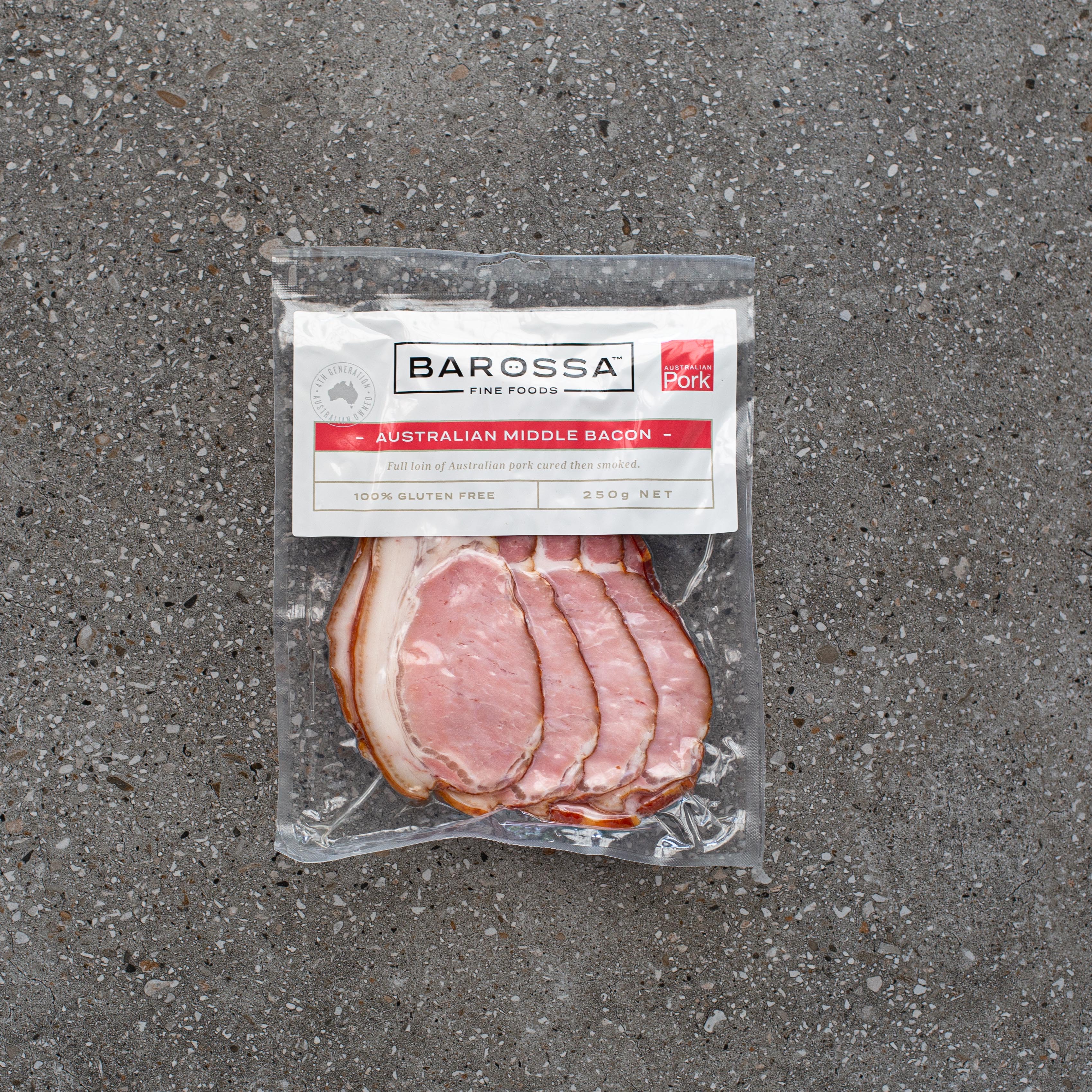 Barossa Fine Foods Australian Middle Bacon
