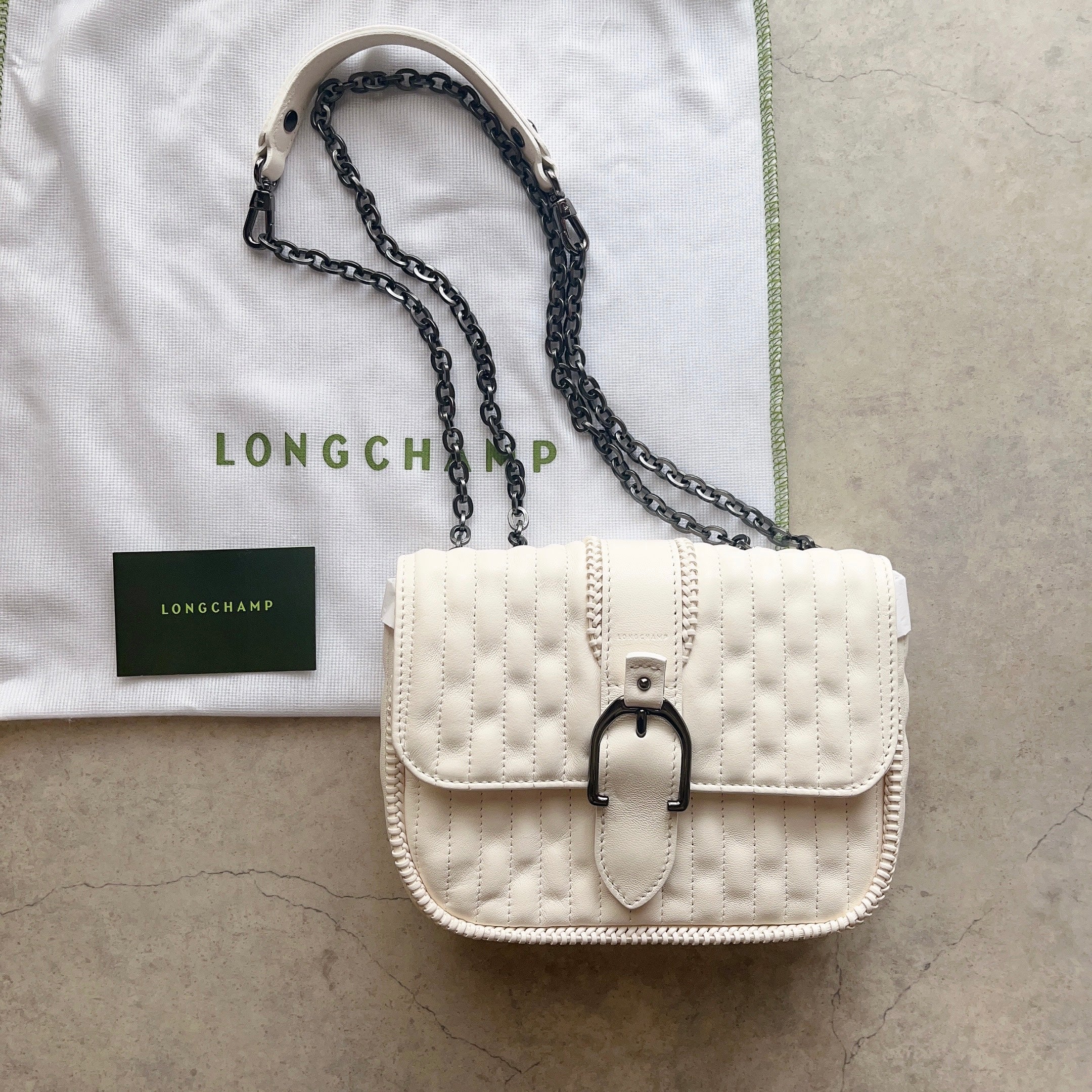 LONGCHAMP/ロンシャン】AMAZONE MATELASSE' Hobo Bag XS レザー