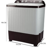 Haier 6.50 kg HTW65-187BO 1300 RPM, Rust Free Cabinet Semi Automatic Top Loading Washing Machine (Burgundy)