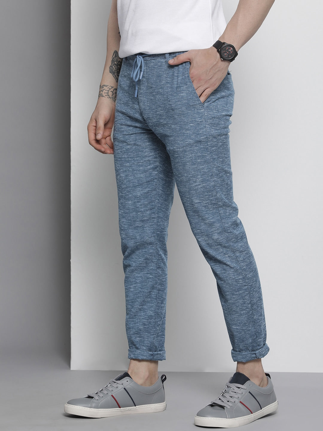 Solid Men Blue Track Pants Price in India - Buy Solid Men Blue Track Pants  online at Shopsy.in