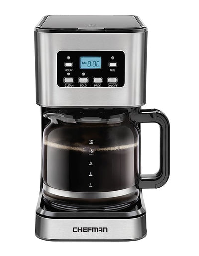  Chefman Máquina de café expreso 6 en 1 con espumador de leche  integrado, bomba de 15 BAR, pantalla digital, disparo individual o doble de  un solo toque para capuchinos y lattes