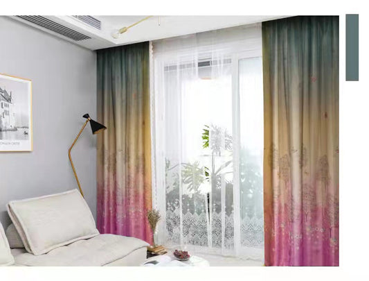 cortinas terciopelo de holandés estilo nórdico 1par – Mundoliving