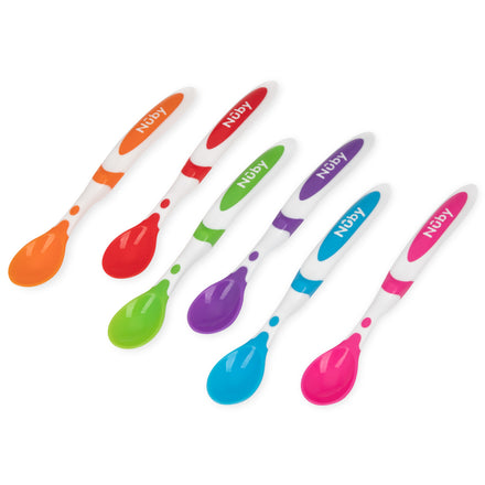 Silicone Easy Grip Spoons (2 Pack) – Nuby