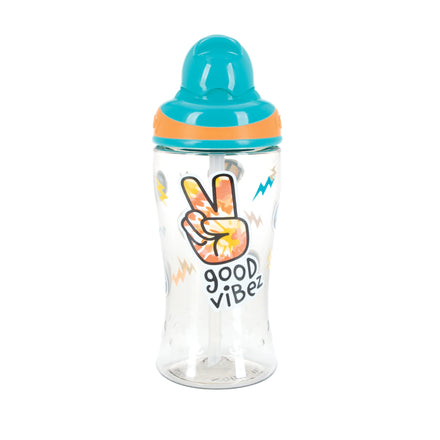 Thirsty Kids Water Bottles, With Sippy & Straw Tops