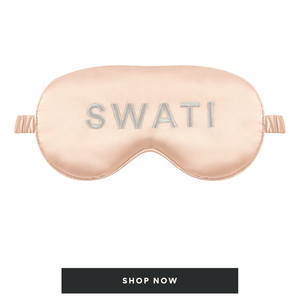 Comprar antifaz para dormir de seda sintética de SWATI Cosmetics