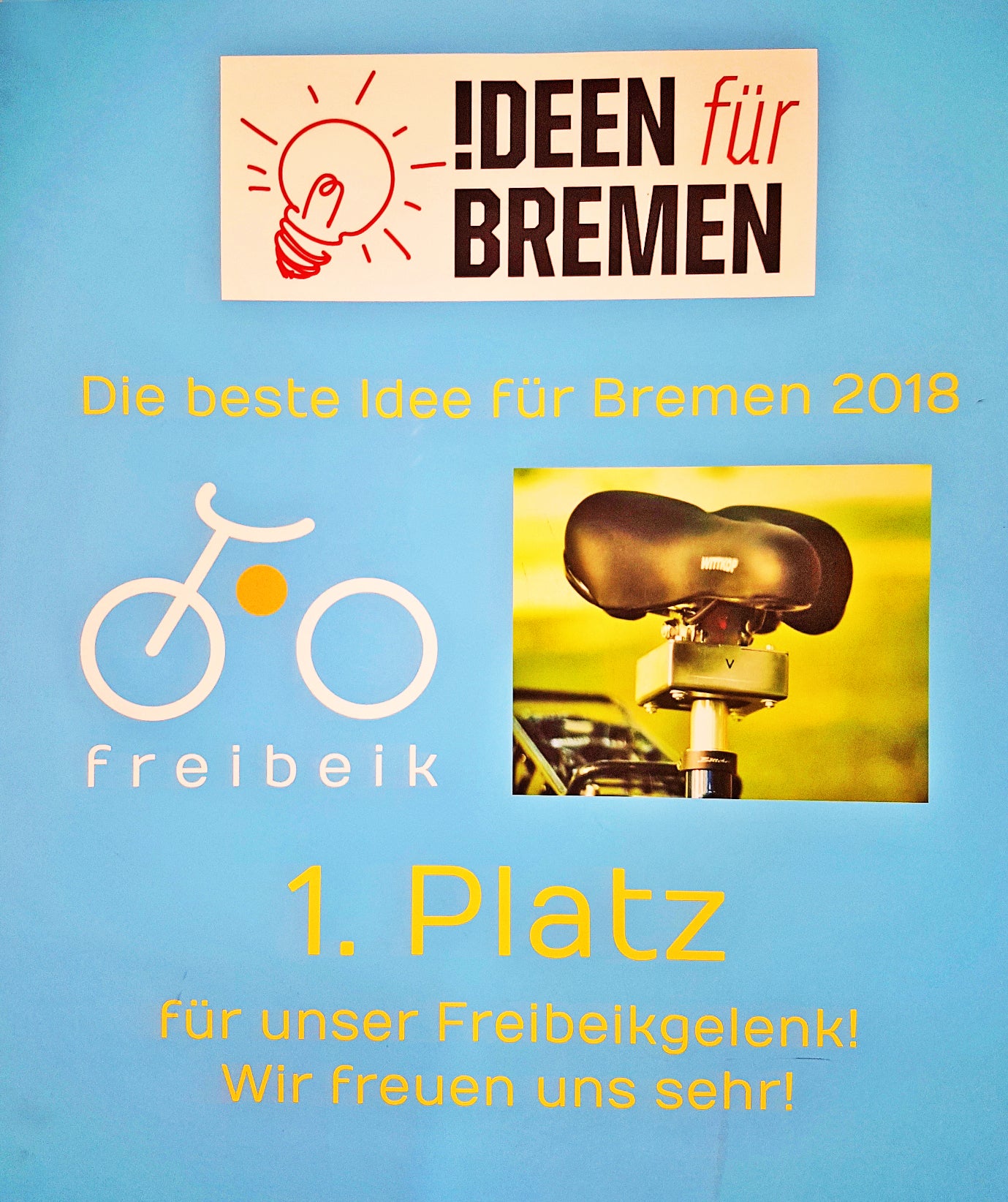 Plakat des Wettbewerbs !deen für Bremen