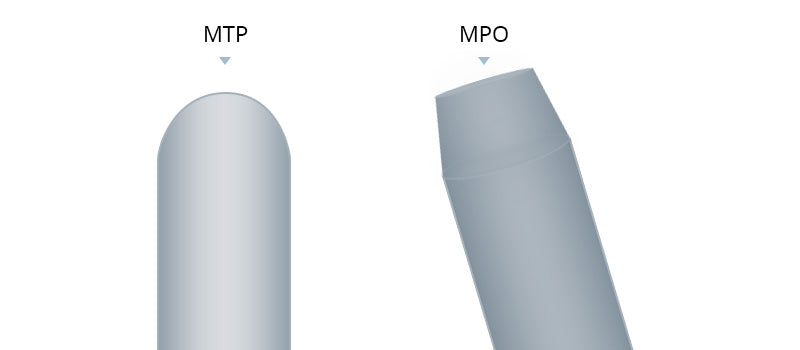 MTP Elliptical Shaped Guide Pin VS. MPO Chamfered Shaped Guide Pin