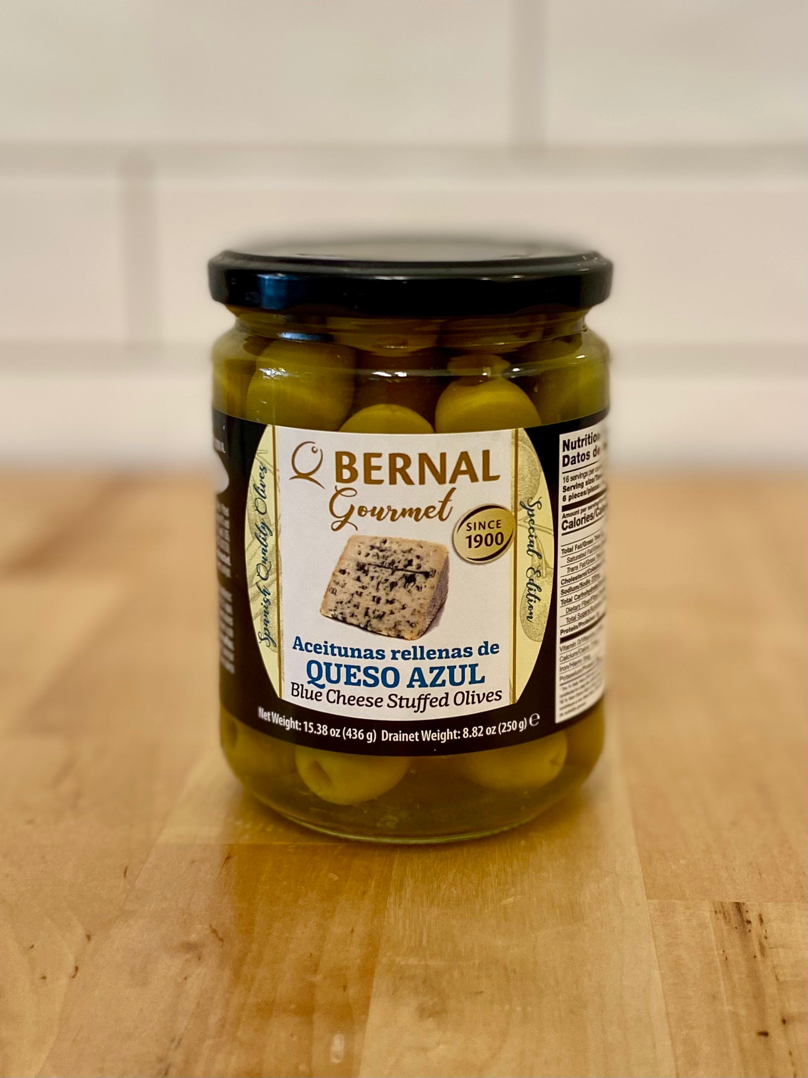 BERNAL Manzanilla Gourmet Olives with Blue Cheese