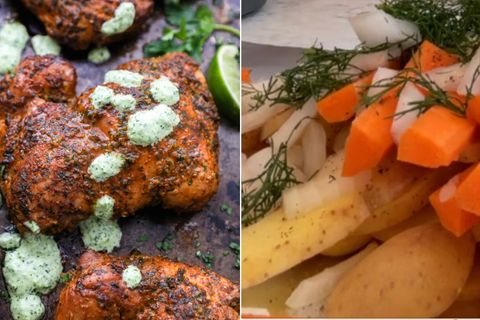 Peruvian Chicken with Green Sauce Recipe