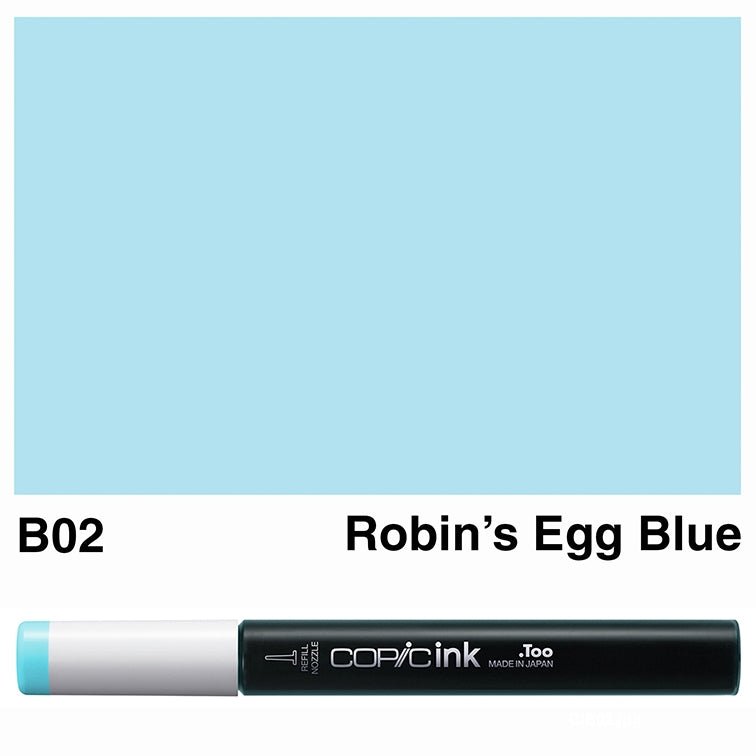 Copic Ink 12ml B02 Robin's Egg Blue - theartshop.com.au