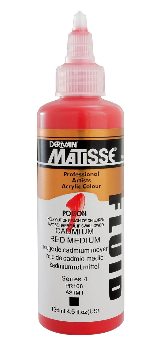 Matisse Fluid 135ml Cadmium Red Medium - theartshop.com.au