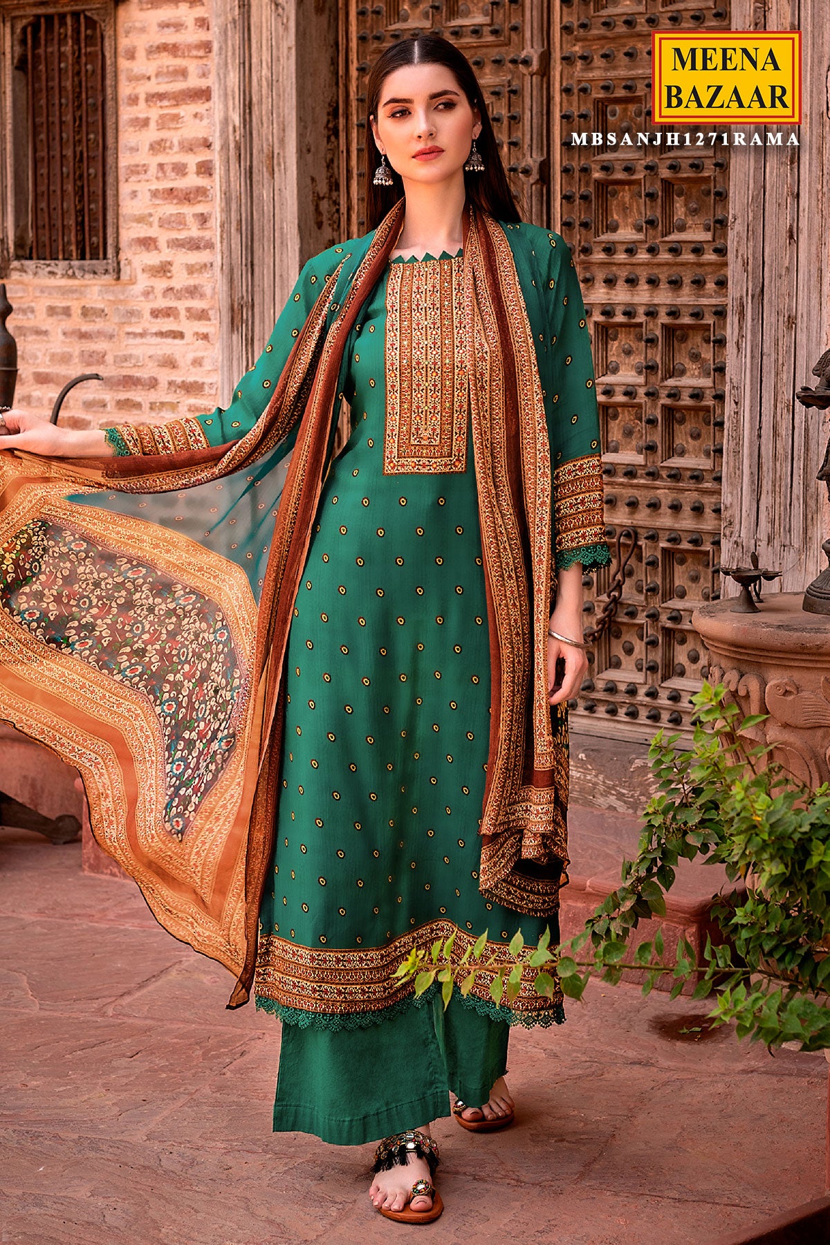 Rama Silk Embroidered Suit Set