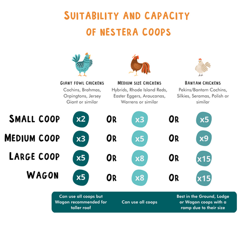 Capacity of Nestera coops