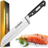 Steinbrücke Santoku Knife - 7 inch Kitchen Knife Forged from German Stainless Steel 5Cr15Mov(HRC58)