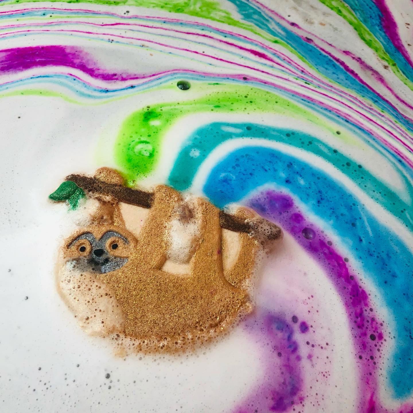 soothing sloth bath bombs