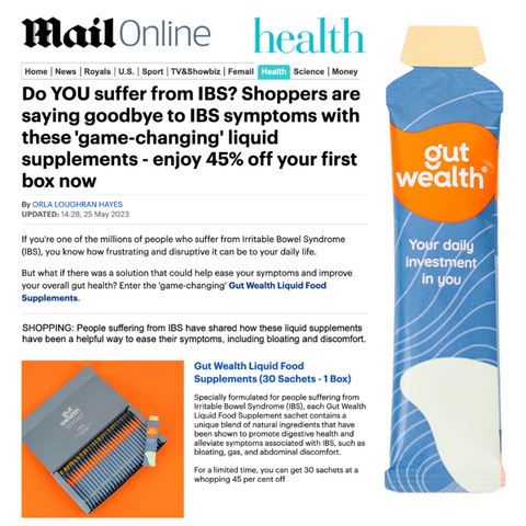 Daily Mail Gut Wealth IBS recommended  