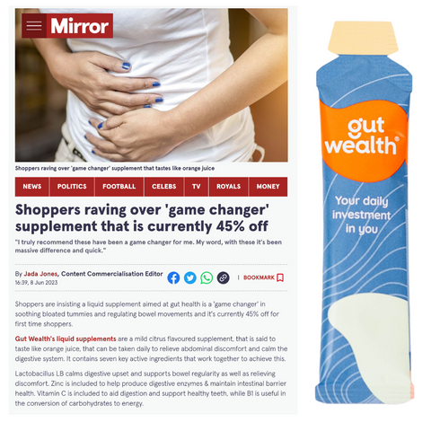 Daily Mirror article about Gut Wealth and IBS