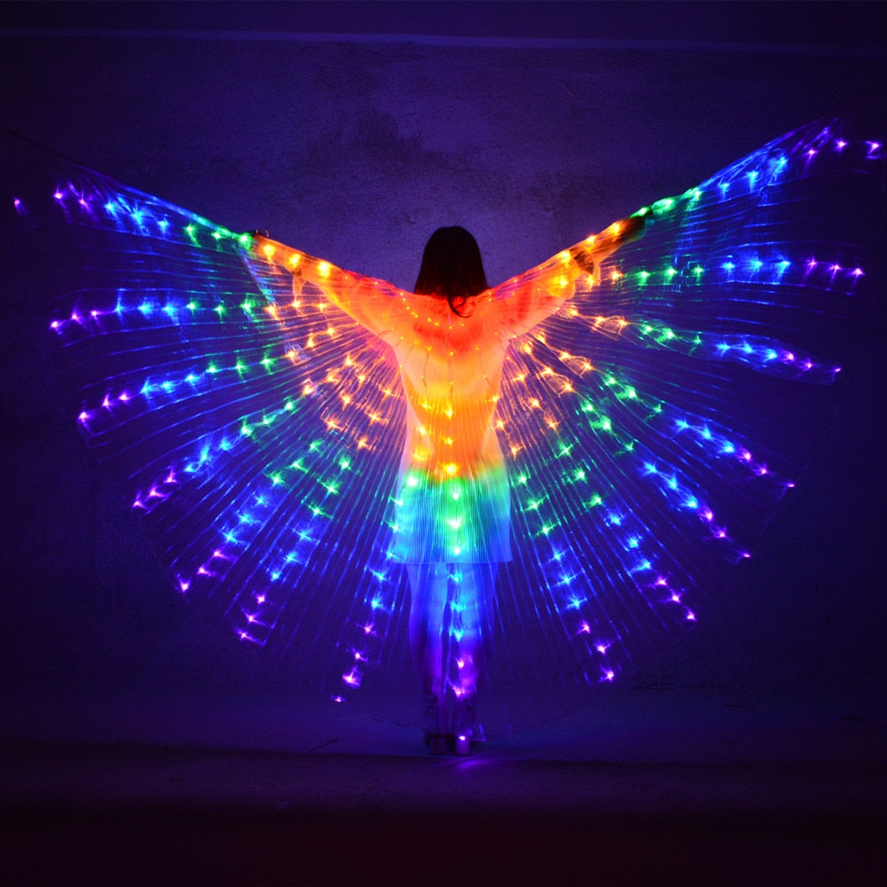 Rainbow LED Isis Wings