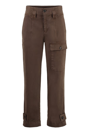 Globo stretch cotton cargo trousers-0