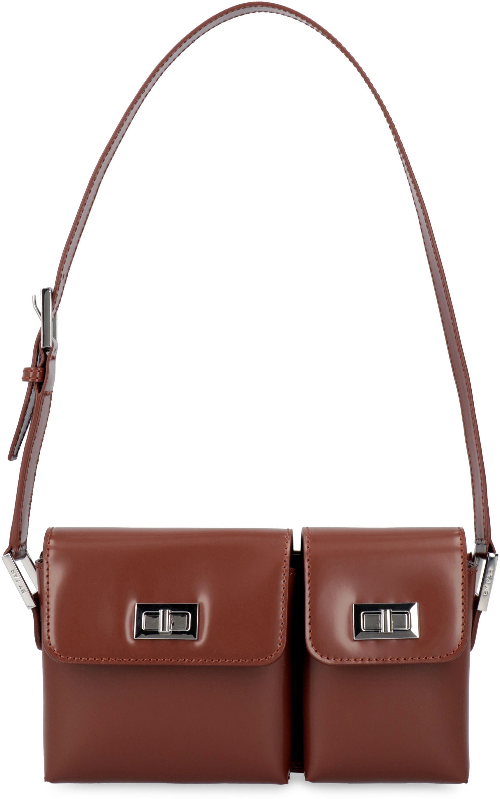 BY FAR Baby Billy leather crossbody bag brown The Corner