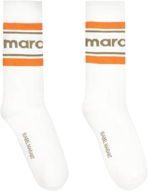 Dona logo cotton blend socks-1