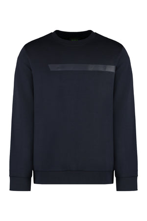 Cotton crew-neck sweatshirt-0