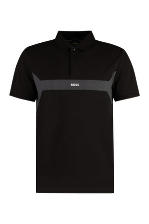 Short sleeve cotton polo shirt-0