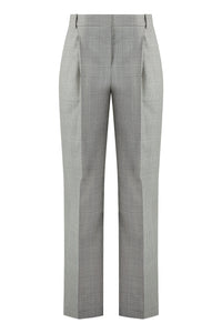 Houndstooth wool trousers