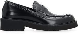 Valentino Garavani - Gentleglam leather loafers-1