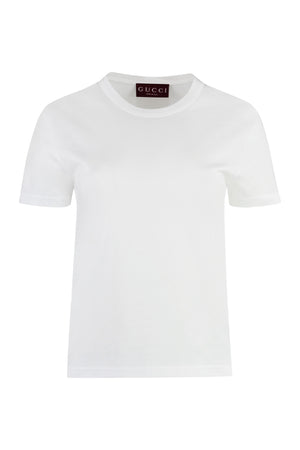 Cotton crew-neck T-shirt-0