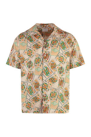 Jeu de Cartes short sleeve cotton blend shirt-0