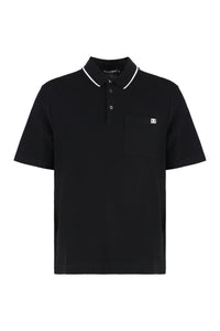 Cotton-piqué polo shirt