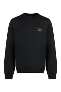 Cotton crew-neck sweatshirt