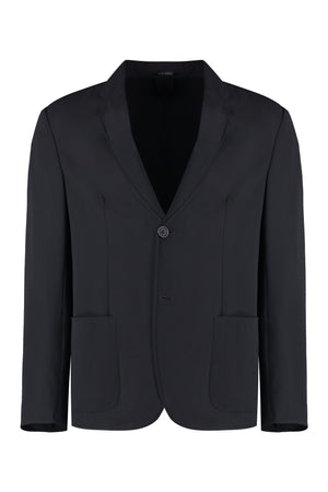 Single-breasted virgin wool jacket-0