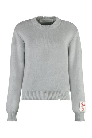 Cotton crew-neck sweater-0