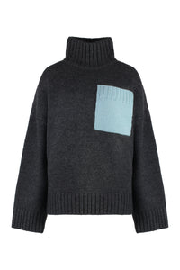 Wool turtleneck sweater