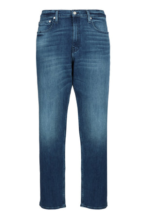 5-pocket straight-leg jeans-0