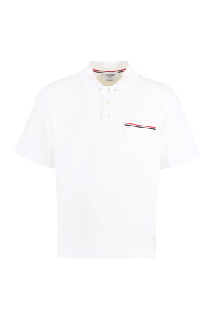 Short sleeve cotton polo shirt-0