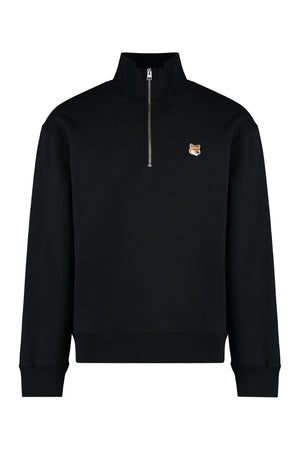 Cotton crew-neck sweatshirt-0