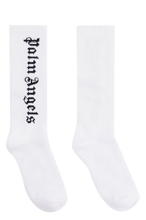 Cotton socks with logo-1