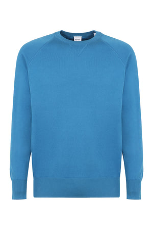 Cotton crew-neck sweatshirt-0