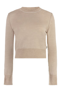 Wool-blend crew-neck sweater