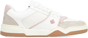 Spiker leather low-top sneakers-1