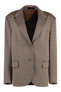 Veletta houndstooth pattern blazer