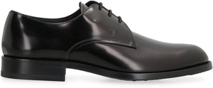 Derby Leather lace-up shoes-1